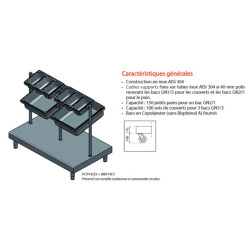 MEUBLE PRESENTOIR COUVERTS...