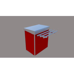 MEUBLE CAISSE 800 SANS BRAS...