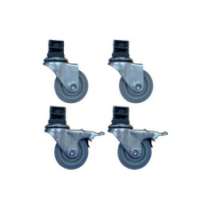 KIT 4 ROULETTES INOX DONT...