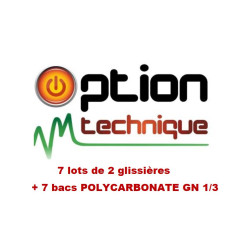 LOT DE 2 GLISSIERES AVEC 7...