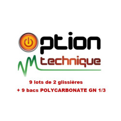 LOT DE 2 GLISSIERES AVEC 9...