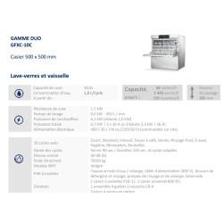 LAVE VERRES 60 CASIERS...