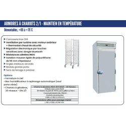 ARMOIRE CHAUDE 2 CHARIOTS...